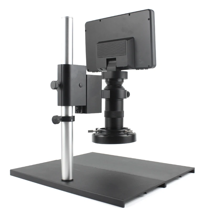 Professional repair HD Video Microscope with 1080P 7 inch LCD 130X Microscope Lens Electronic Microscope Camera with Metal Stand