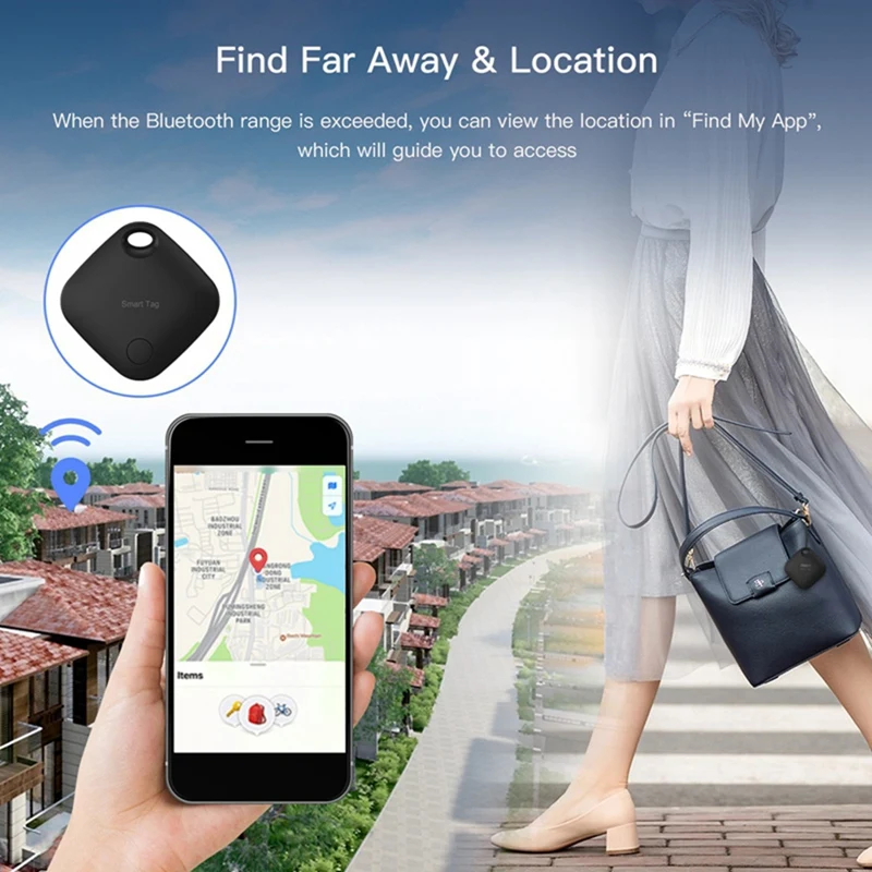 4Pcs T Smart Tag GPS Tracker Work For Apple Find My APP Tag Anti Lost Reminder Device MFI Rated Locator Car Finder