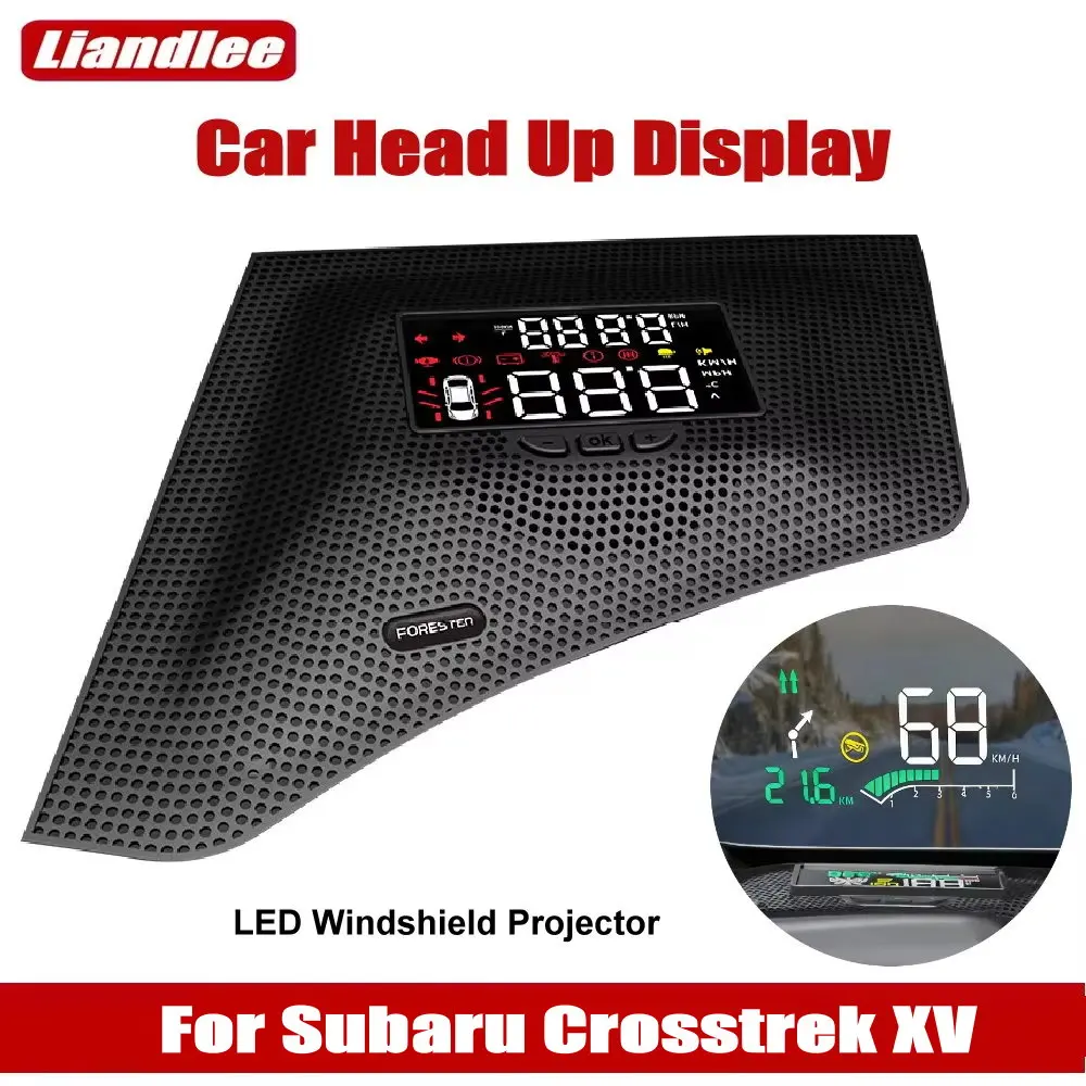 Car HUD Head Up Display For Subaru Crosstrek XV (GT/GU) 2017-2025 Auto Headup LED Electronic Accessories Windshield Projector