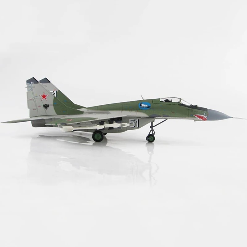 HA6501 Model 1/72 Scale Russian Air Force Fulcrum MIG-29 Aircraft Airplane Fighter Model Toys for Collections Display Gifts Fans