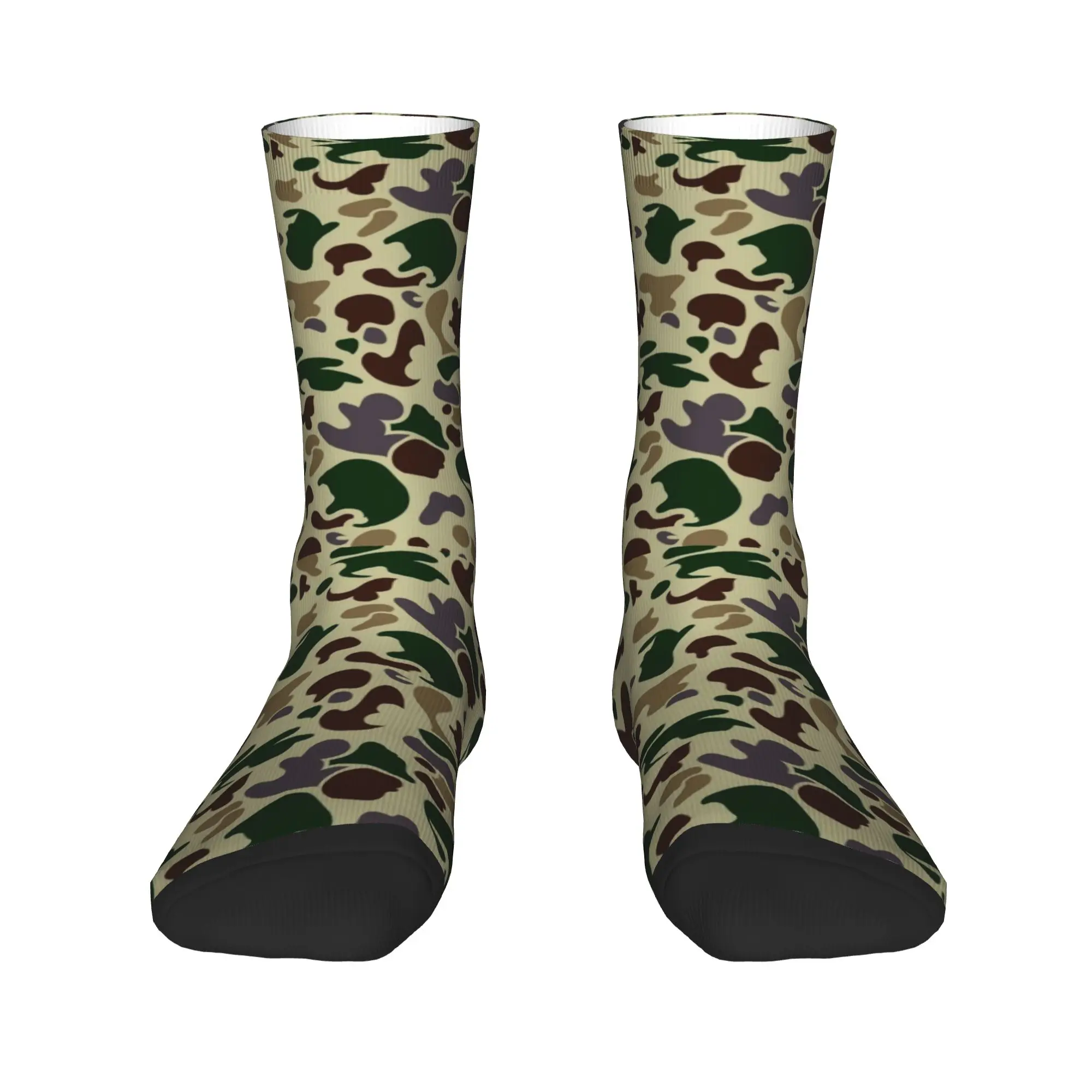 

Camo Camouflage Men's Crew Socks Unisex Cute Spring Summer Autumn Winter Dress Socks