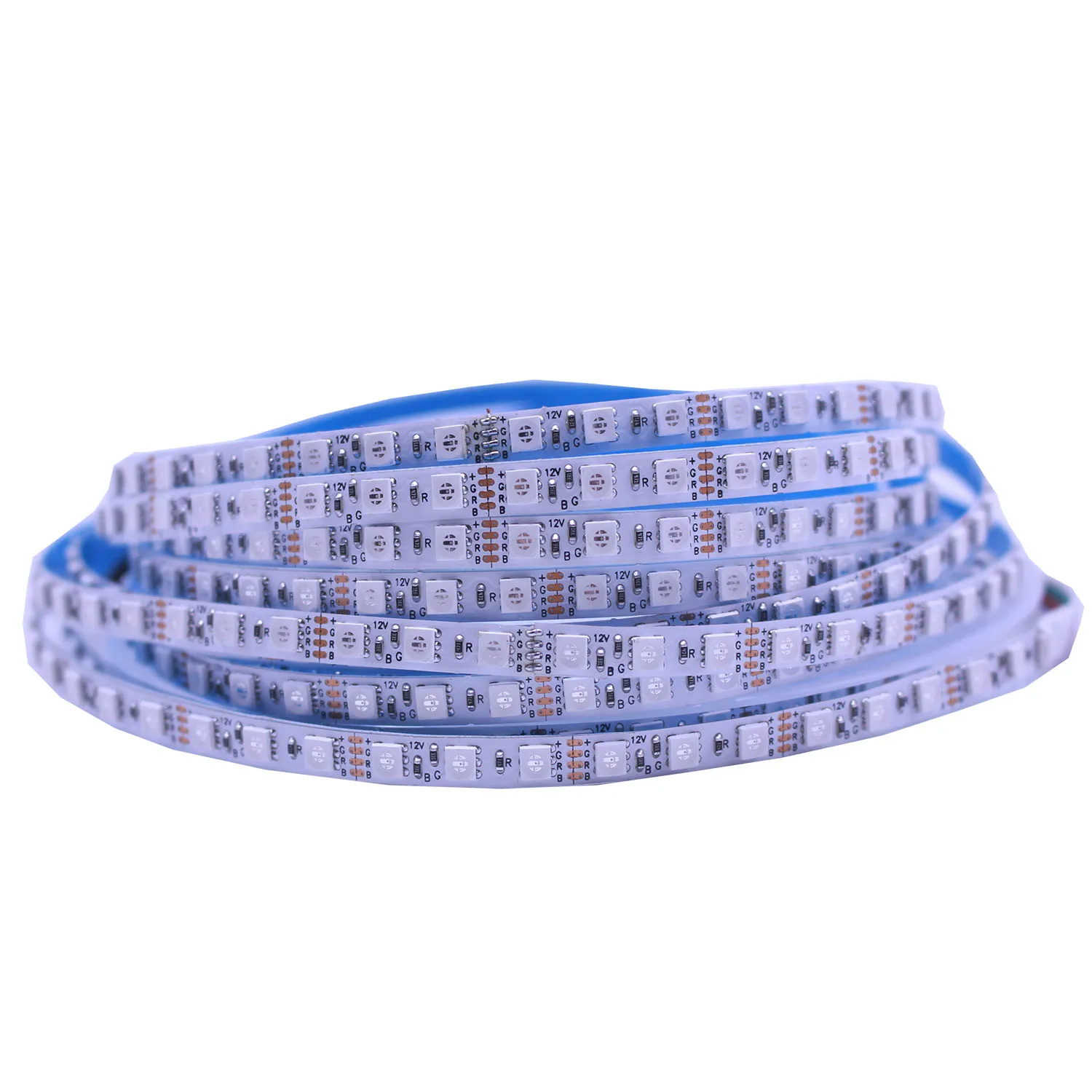 Bande Lumineuse Flexible à LED RGB, DC 12V, 24V, 3535, 5mm, 8mm, PCB, Large, 120 gible/m, 120LED/m, 5 m/lot