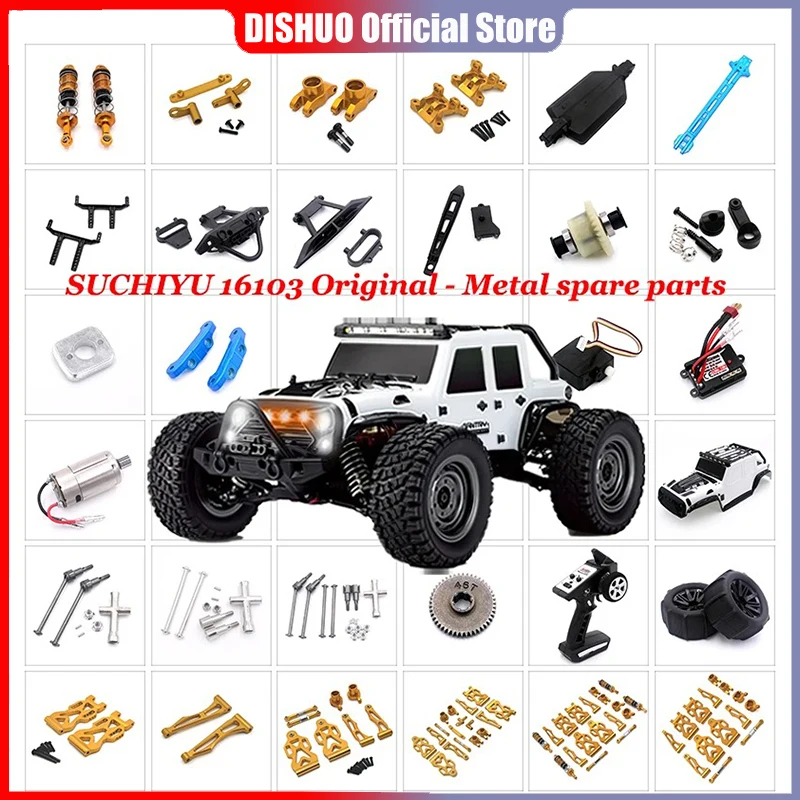 Amortiguador De Metal Para SCY 16101, 16102, 16103, 16201 1/16, Piezas Mejoradas Coche RC, Accesorios Speed Control Rc Tire 1/10