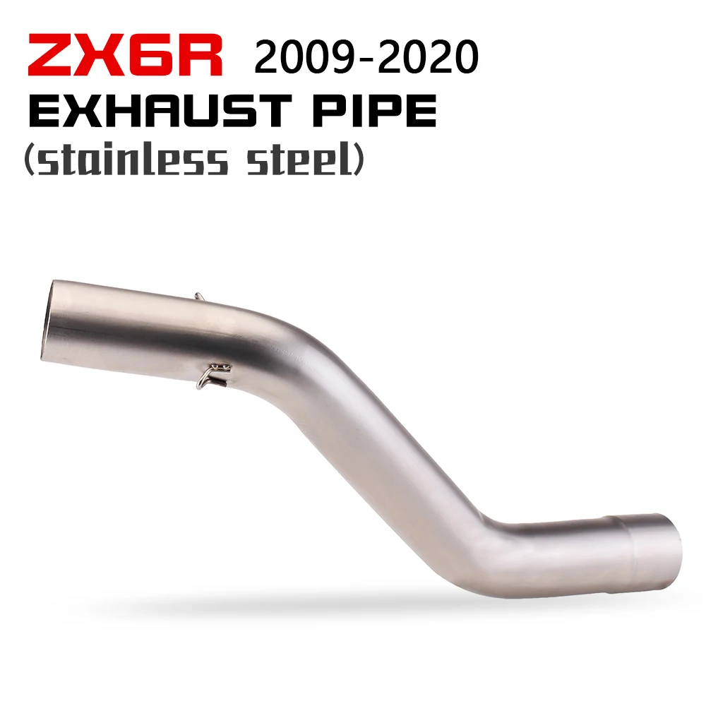 ZX6R Exhaust Pipe For Kawasaki Sport Racing ZX6R ZX-6R 2009-2020 Motorcycle Escape Stainless 51MM Adapter Tube Kit Racing Line