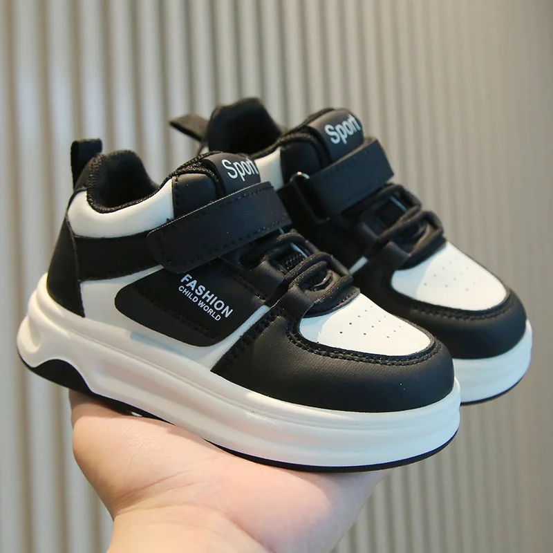 

Kids Spring Fall New Girls Boy Soft Sole Children Sports Shoes High Top White Casual Sneakers Non Slip Lightweight Kids Sneakers