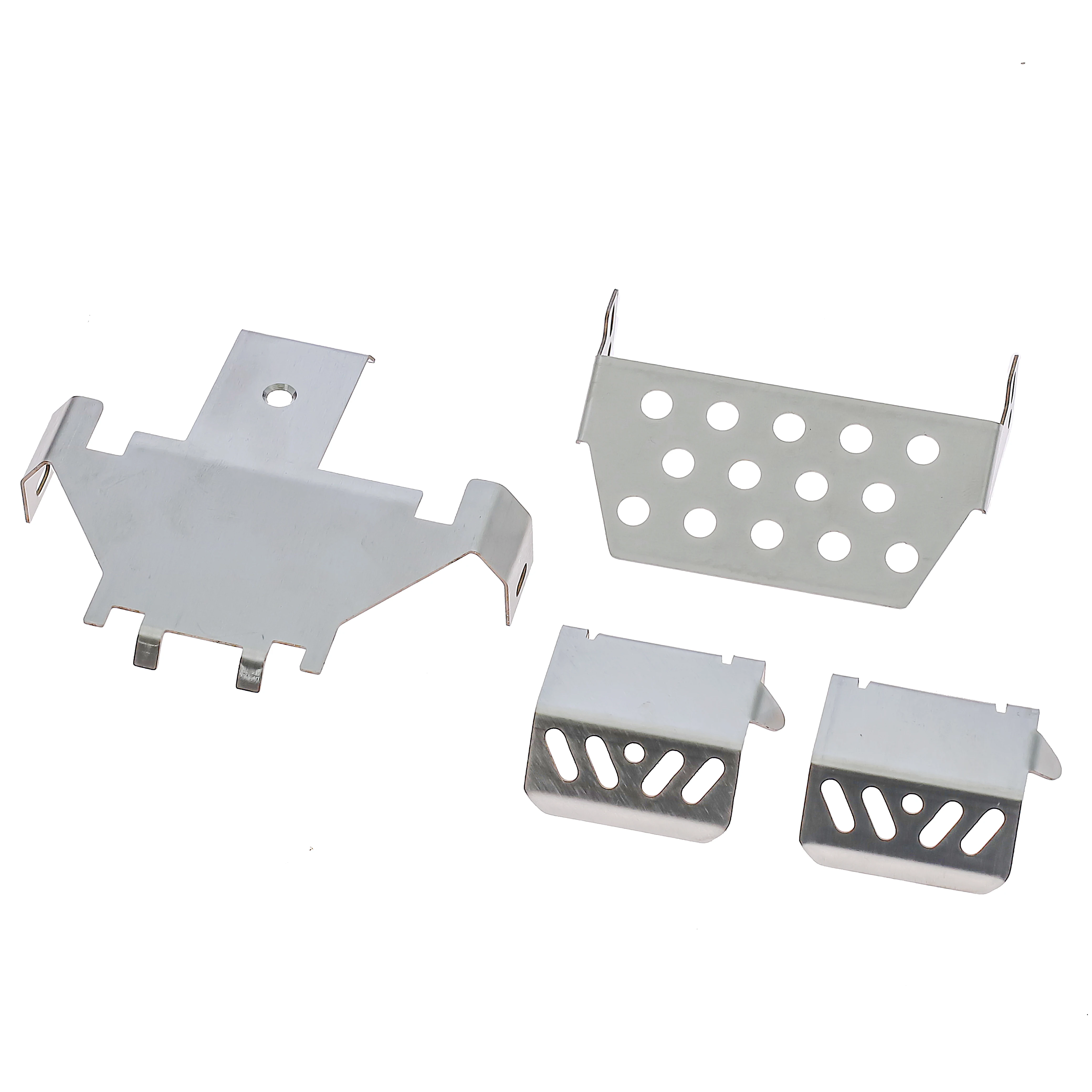 Stainless Steel Metal Bumper Chassis Armor Protection Skid Plate for Wltoys 104006 104010 104020 104026 RC Car Upgrade Part