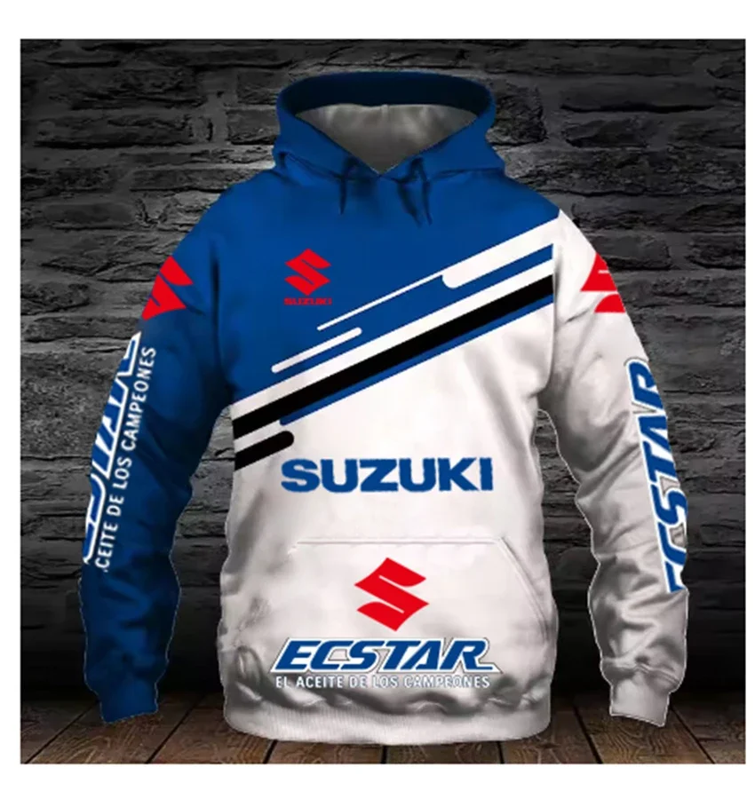 سويت شيرت سوزوكا إندورو سوزوكي R ثلاثي الأبعاد مطبوع جديد لخريف وشتاء، سويت شيرت لعشاق ركوب الدراجات وراكبي الدراجات النارية