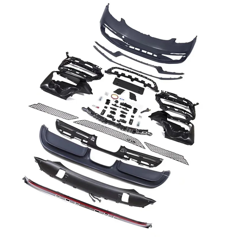 

Factory Hot Selling Body Kit for Boxster 718 Upgrade GTS Bumper Rear Diffuser Through Strip Taillight Rbody Kits