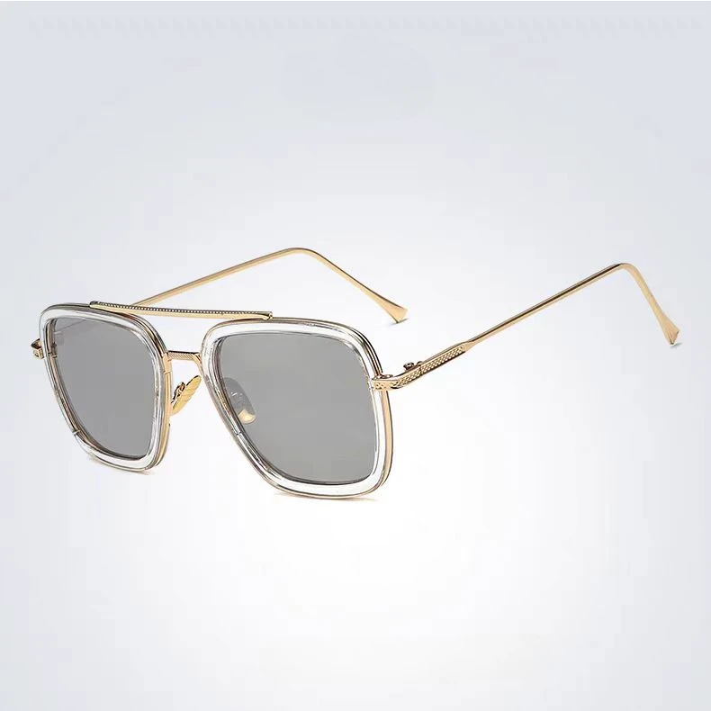 2024 New Sunglasses for Men, Retro Double Beam Driving Sunglasses for Travel, UV Protection