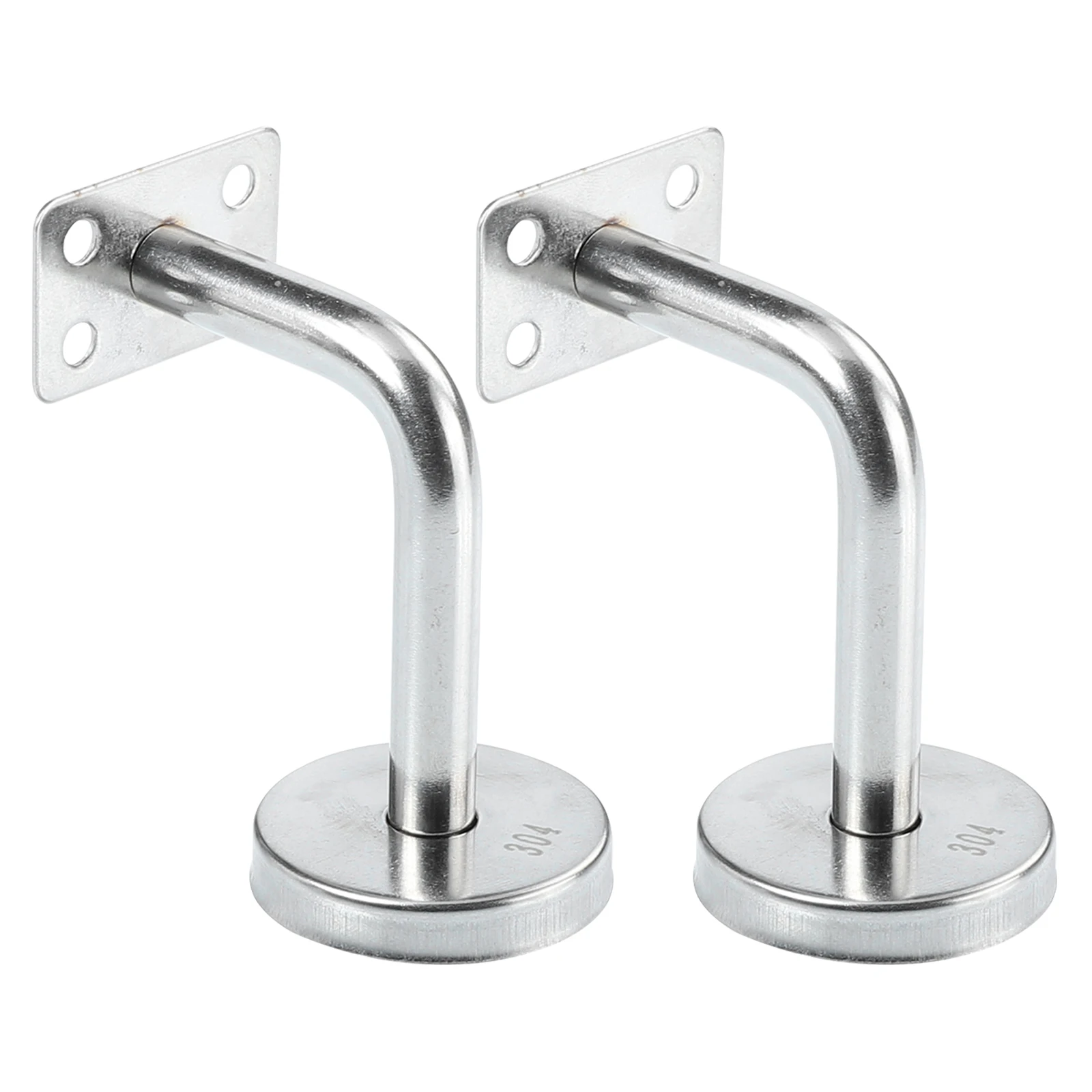 

2Pcs Handrail Wall Mounted Bracket Sturdy Support Simple Style Smooth Finish No Durable Practical Home Office