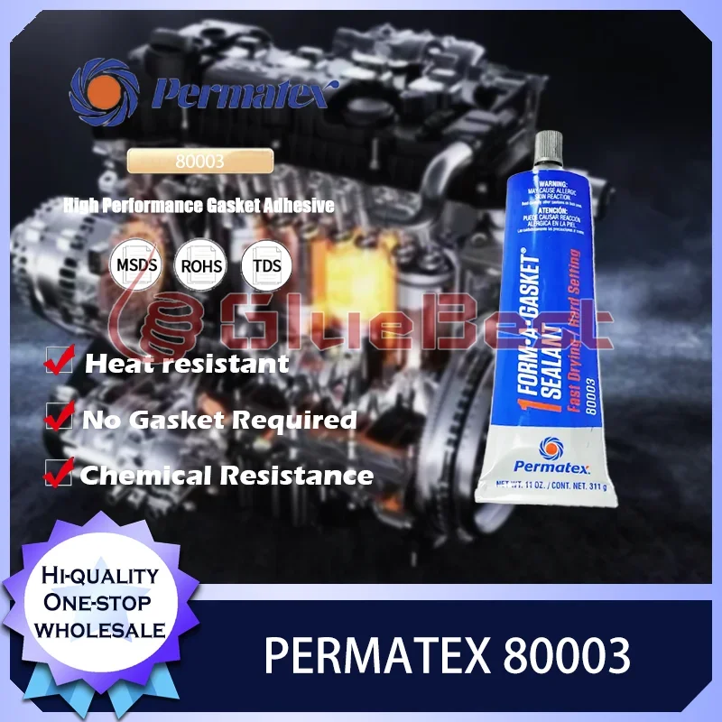 Permatex 80003 Form-A-Gasket 1C Gasket Curing Agent for High-Temperature Ideal for Automotive Industrial Use Original Product