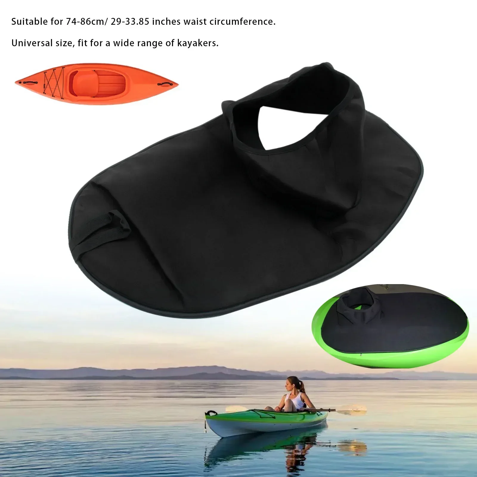 1 Pc Waterproof Cloth Kayak Marine Spray Deck Skirt Cover For 86cm Maximum Waist Circumference Universal Rowing Boat Accessories