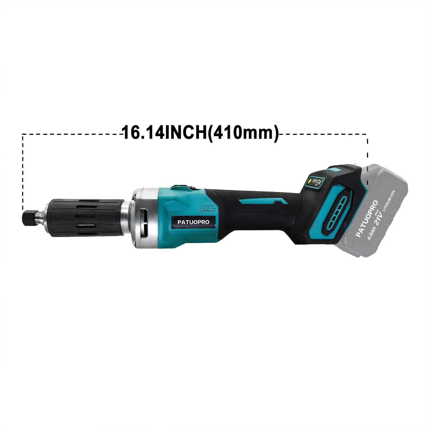 Imagem -06 - Elétrica Cordless Die Grinder Brushless Engraving Tool Ajuste de Velocidade Variável Makita 18v Bateria sem Bateria mm