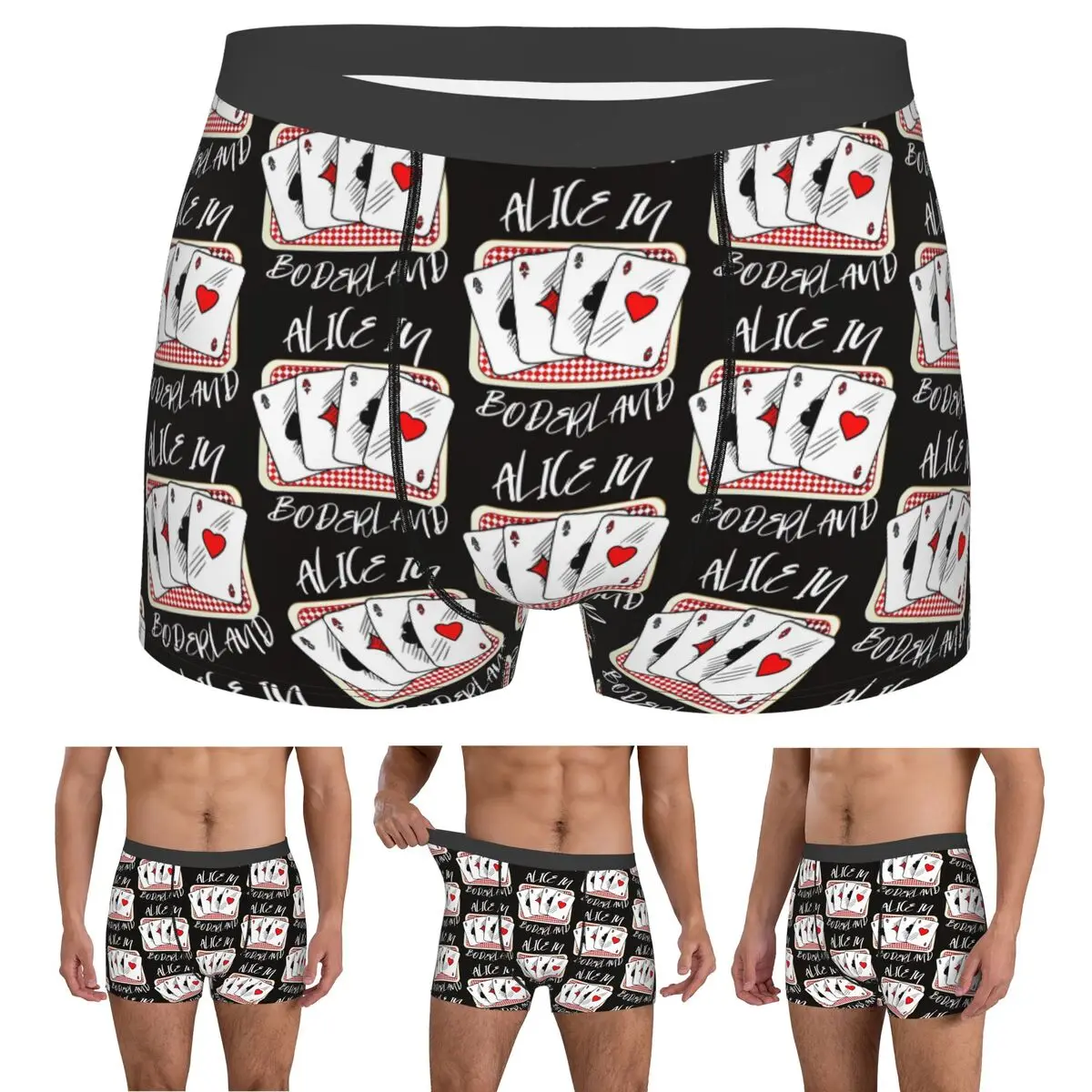 

Boxer Underpants Shorts ALICE IN BORDERLAND Panties Male Comfortable Underwear for Homme Man Boyfriend Gift