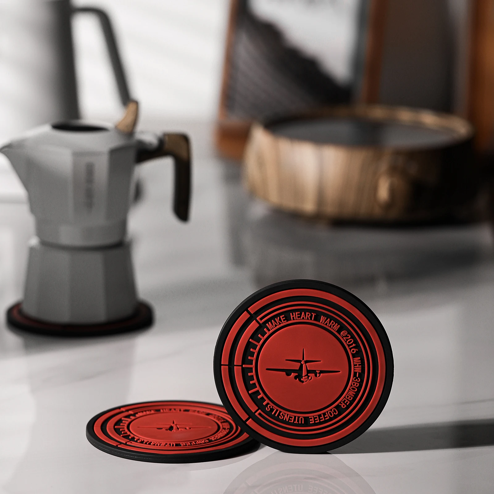 Tapete de silicone para calcadeira de café, não escaldante, moka, tapete de armazenamento para barista, drenagem de prato, acessórios de cozinha para 