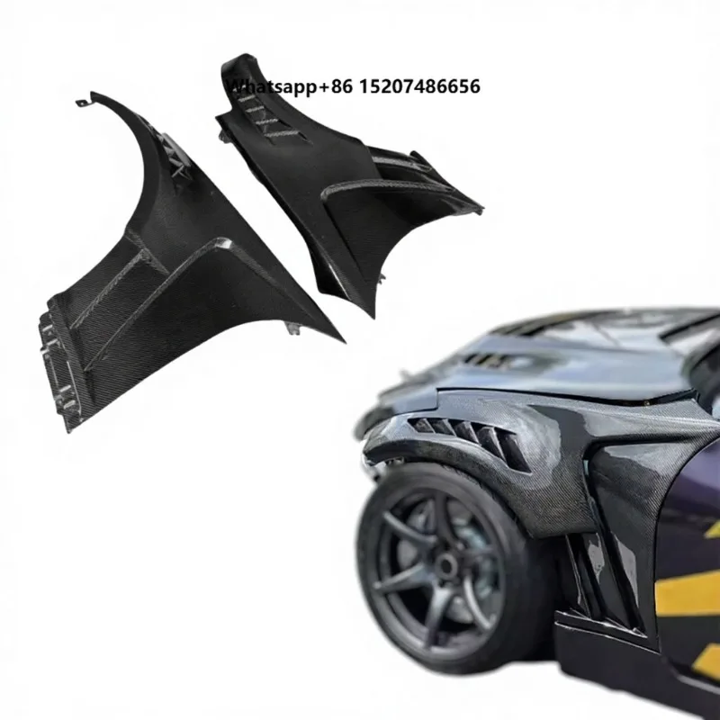 Porous Ventilated Carbon Fiber Fenders for  350Z Retrofit Upgraded Carbon Fiber Fender