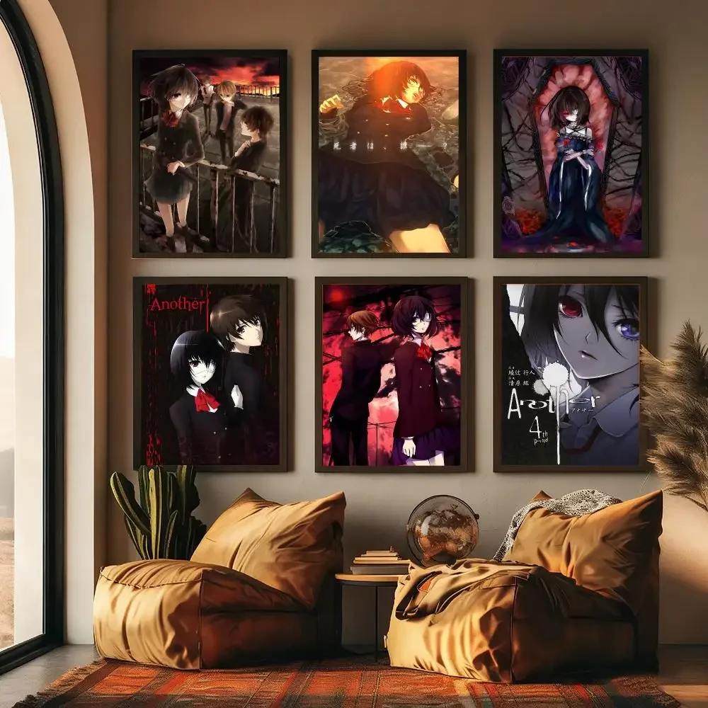 Anime A-Another Misaki Mei Painting Canvas Poster Hallway Bedroom Living Room Home bar Decoration interior Wall