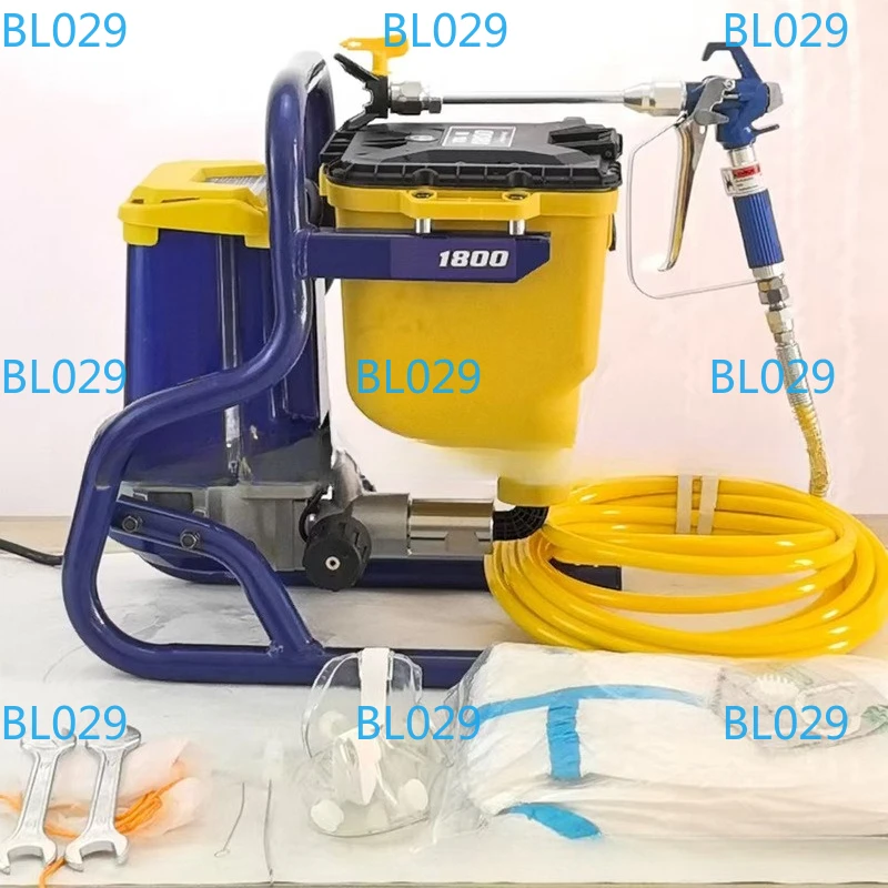 Highly Efficient DIY Power Spray Gun Brush Motor Minimal Power Source Thinning-Free Electric Airless Paint Sprayer