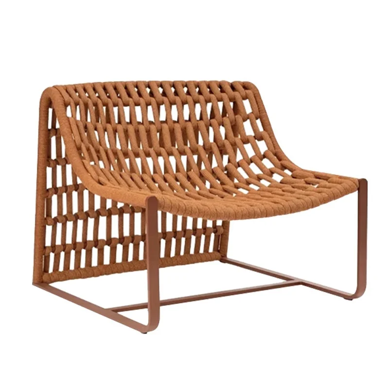 

Outdoor leisure chair designer American style aluminum waterproof durable single chair suitable for hotel garden terrace balcony