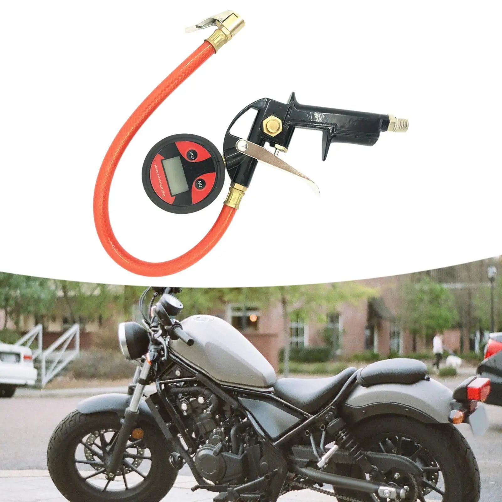 

Digital Pressure Gauge Tire Pressure Tester 0.1 Display Resolution Digital Tire