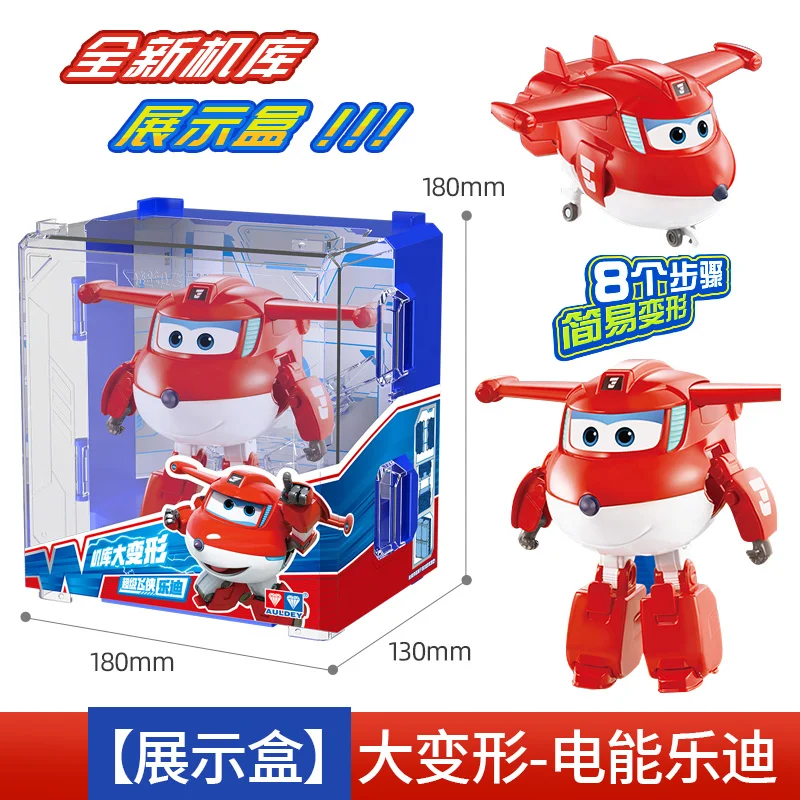 Auldey Original Super Wings juguete transformador Robot Jett Dizzy Trico figura de acción regalo de vacaciones adornos de modelos coleccionables
