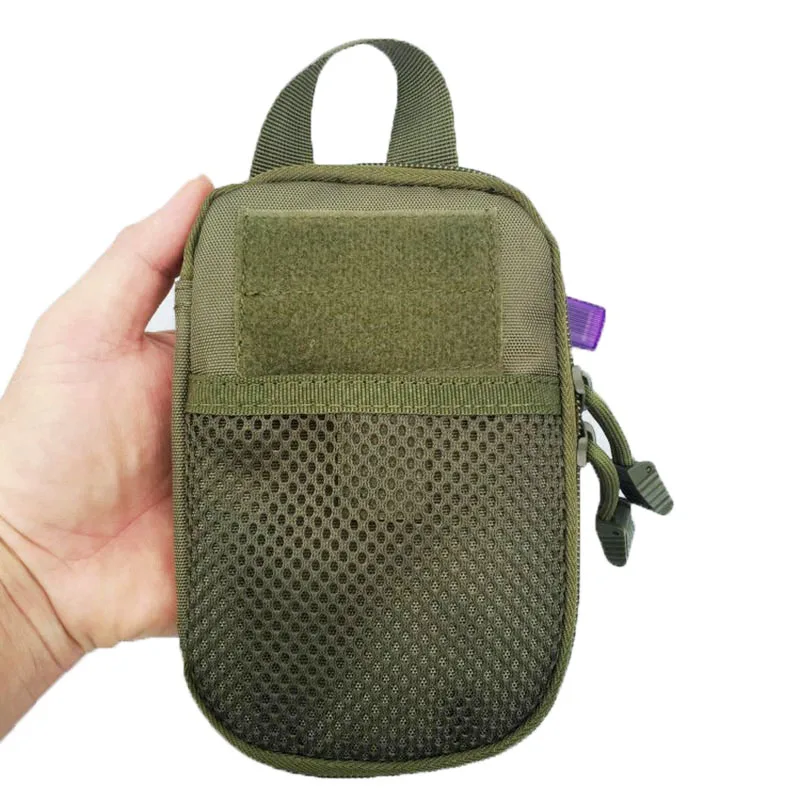 Outdoor Tactical First Aid Kit Small EMT Medical Bag MOLLE Accessory Hunting Camping Hiking CS Phone Bag (17X11X2CM)