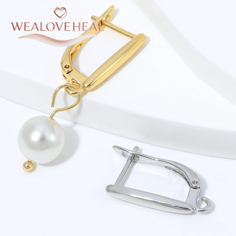 schmuckherstellung zubehör, Minimalistische 18K Vergoldete Messing-Ohrringhaken Handgefertigte DIY-Ohrring-Zubehörteile Hochwertige Ohrringverschlüsse – Detail 18