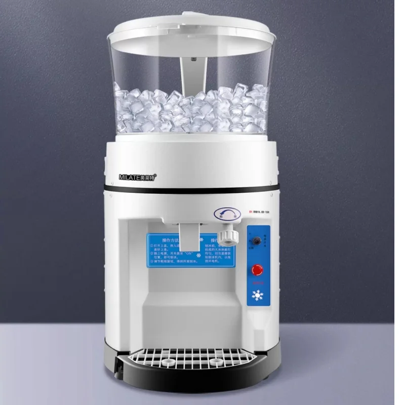 Desktop Large-Capacity Commercial Ice Crusher - Adjustable Texture, Fit for Hot Pot, Milk Tea & Japanese Restaurant