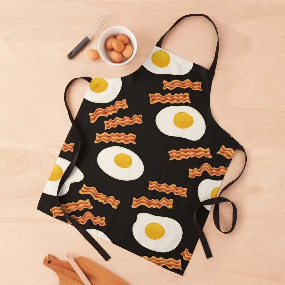 

Bacon and Eggs for Breakfast Apron chef for man women's work Things For The Home Women's Home Clothes Apron