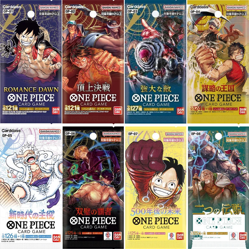 New ONE PIECE Card Game, OP01~OP10 TCG Game Booster Pack Collectible Card, by Bandai Original Genuine Japanese Edition, Ship Now