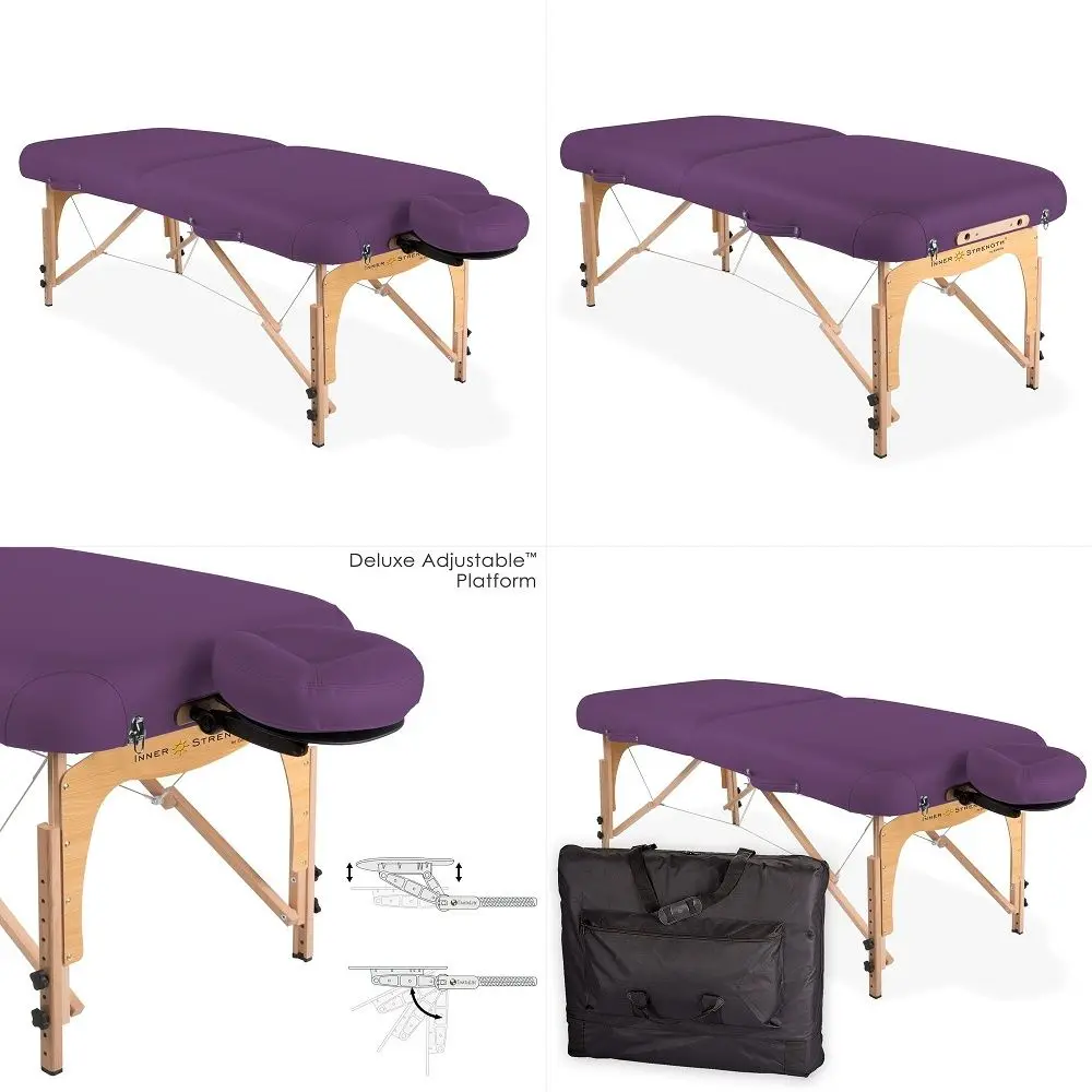 

Portable Massage Table Package E2 Full Reiki Massage Table Incl. Deluxe Adjustable Face Cradle, Pillow amp Carry Case 30x73