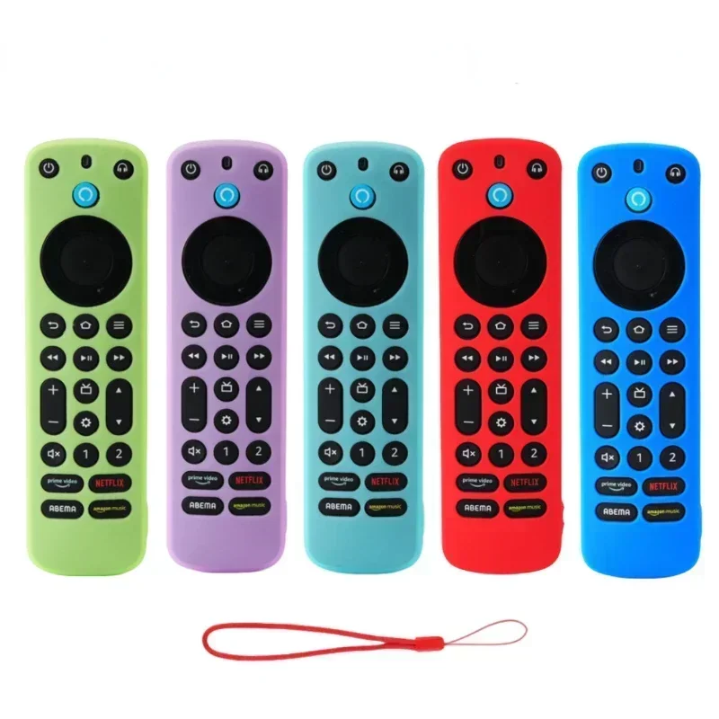 

Silicone Cover for Alexa Voice Remote Pro Remote Control Anti-Slipping Cover Lightweight Bumpers Drop Glowing Guard