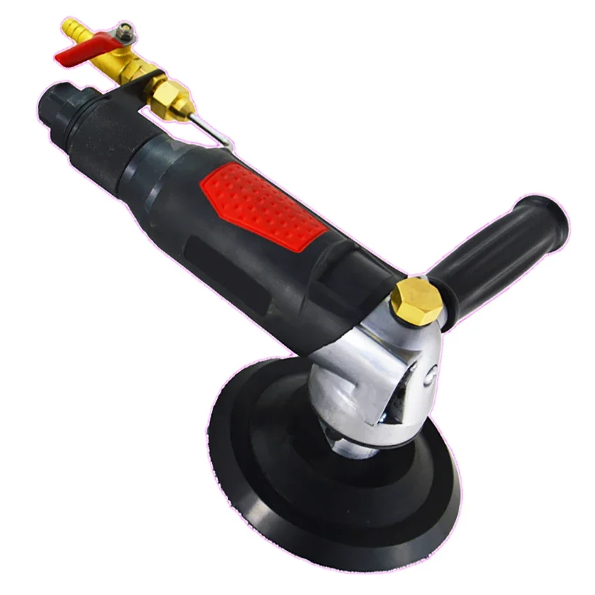 

5" Professional Air Wet Sander Polisher Water-Injection 5 inch Pneumatic Water Milling Polishing Machine Stone Polisher