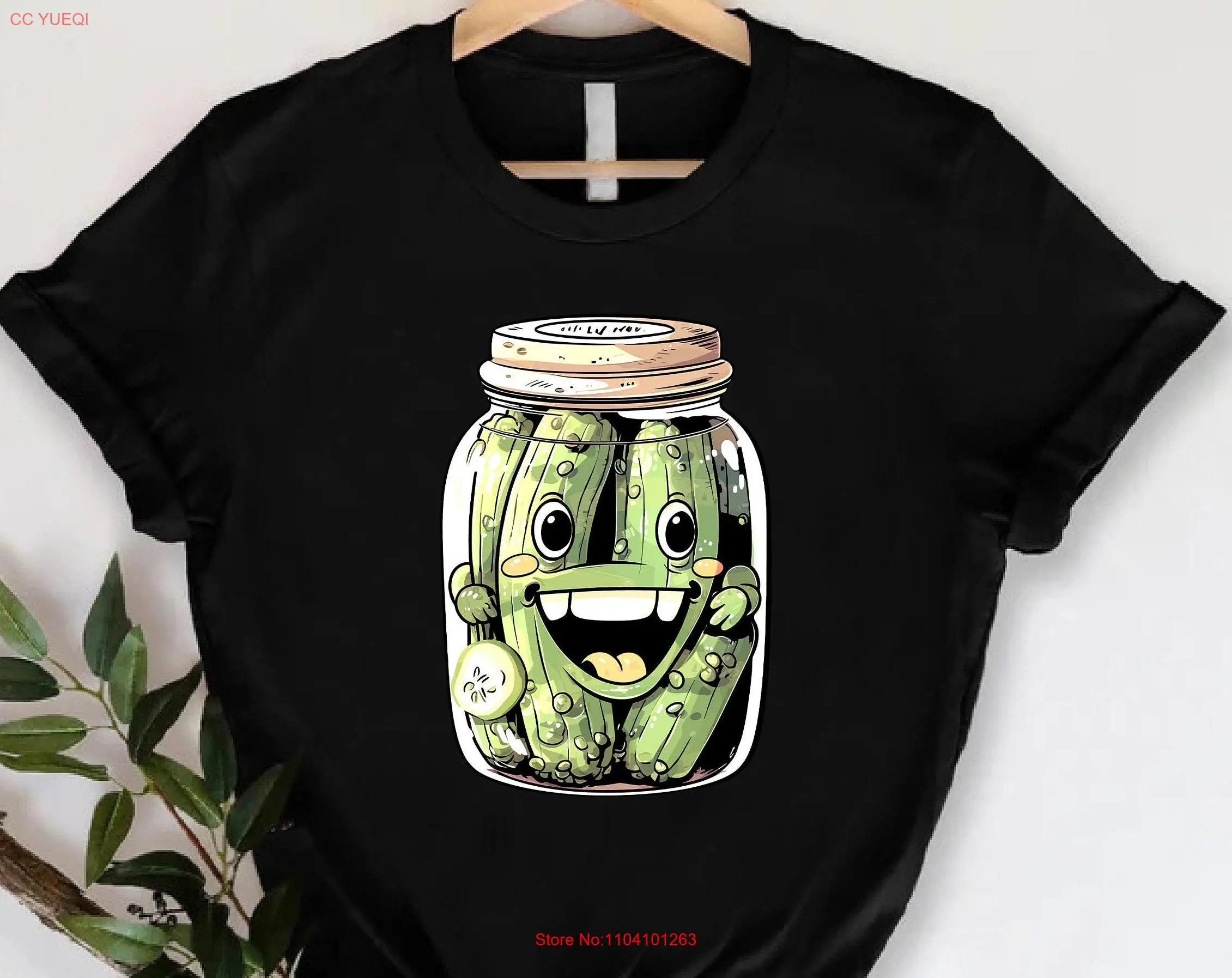 Canned Pickle T Shirt Lover Homemade Pickles Jar Vegan Foodie Canning Season GifT long or short sleeves