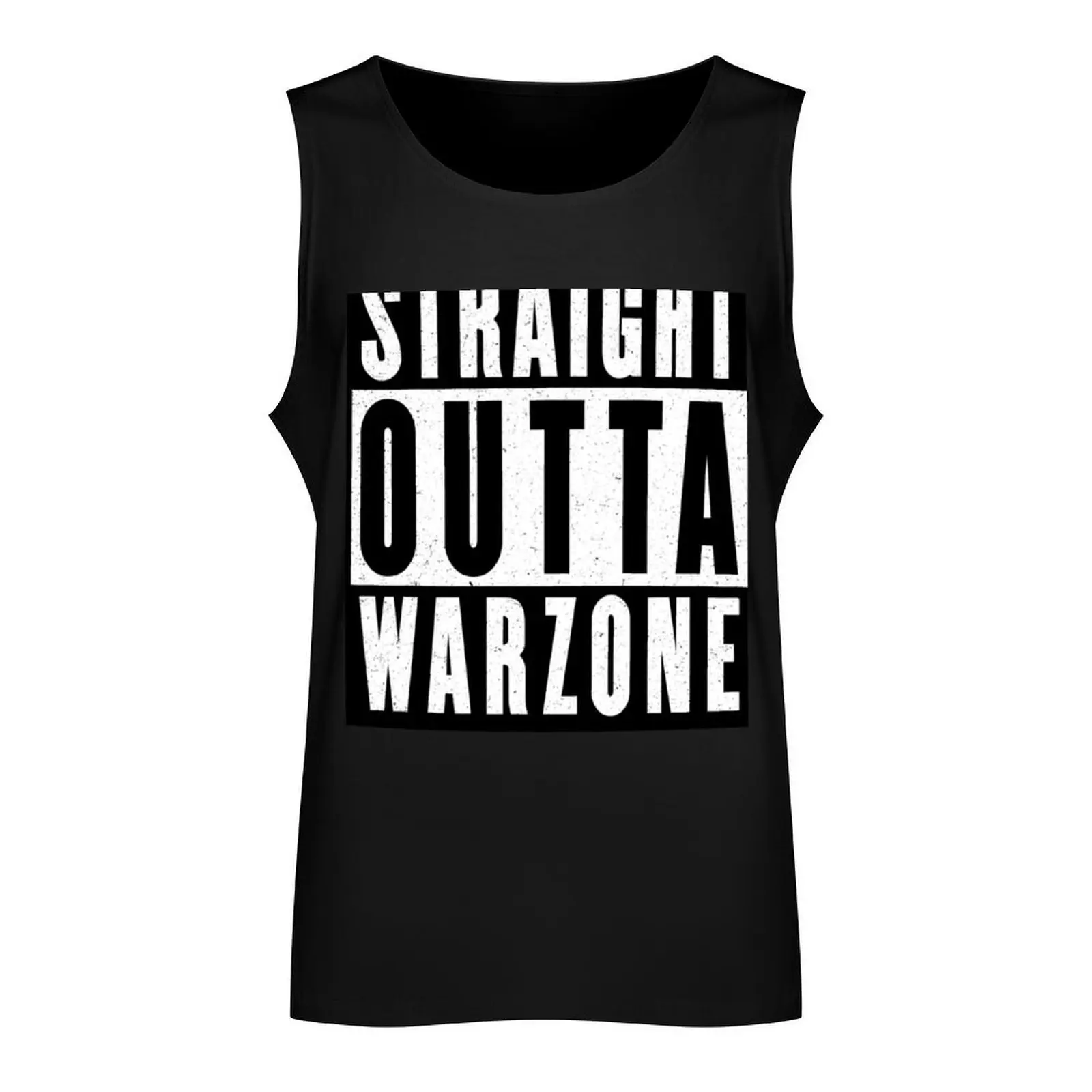 Warzone - Cod fanart - straight outta - Tank Top gym shirts singlet for men