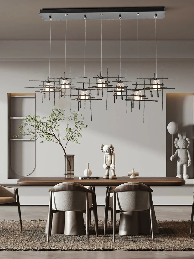 New Restaurant Pendant Light, Personalized Art Glass Light Italian High-end Bar Decoration And Styling Light Customization