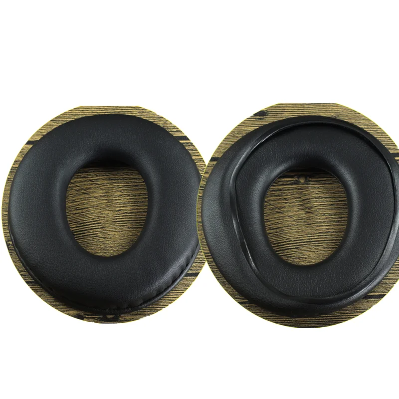 Bantalan Telinga Kulit Protein untuk Sony MDR-CD750 CD1000 CD2000 CD3000 Headphone Pengganti Bantal Penutup Telinga 1 Pasang Bantalan Telinga Hitam
