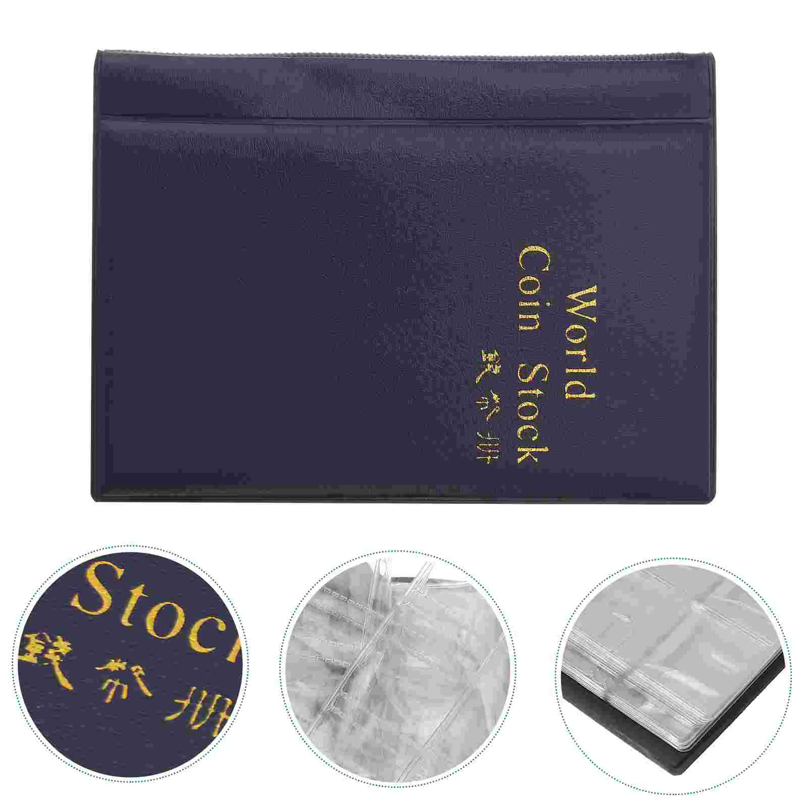 120-Coin Collectors Collecting Album Holder (Blue) Coin collection book Coin collecting album Coin album