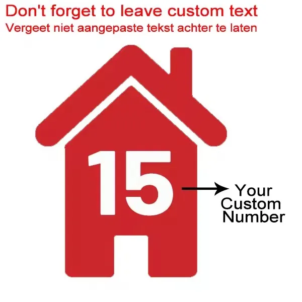 4 stuks Wheelie Bin Numbers Custom Huisnummer Vinyloverdrukplaatjesticker voor Vuilnis Prullenbak Home Decor