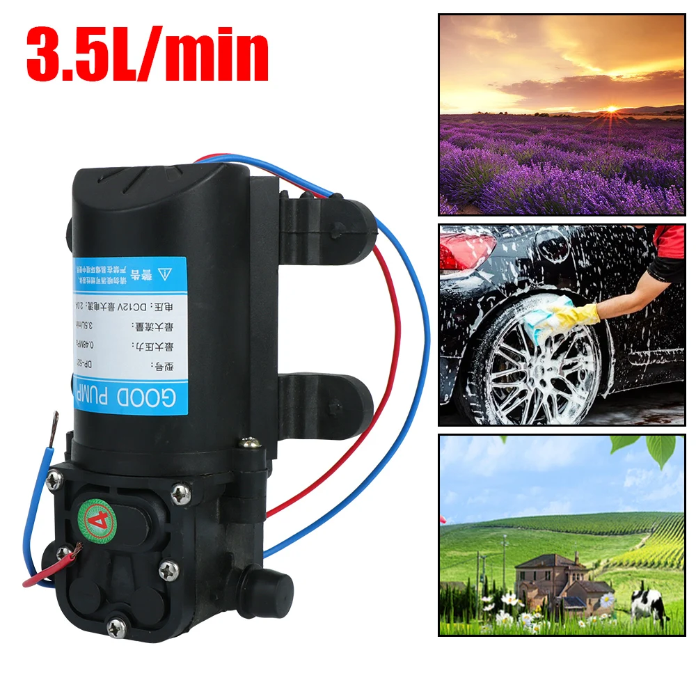 

Мембранный распылитель воды для автомойки 12 В 220 В 70PSI 3,5 л/мин DP-521 сельскохозяйственный электрический водяной насос прочный микро высокое давление
