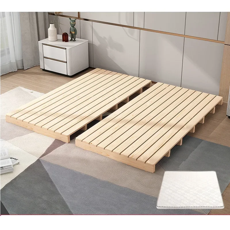 

# Nordic Modern Simple Home Bedroom Wooden Bed Frame Hotel Cheap Extra Large Single Solid Wood Bed #