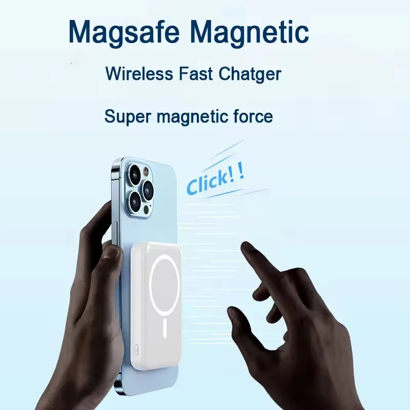 Magnetic Power Bank for Magsafes 10000mAh Wireless PD 22.5W Fast Charger Powerbank External Battery for IPhone Samsung Xiaomi view 3