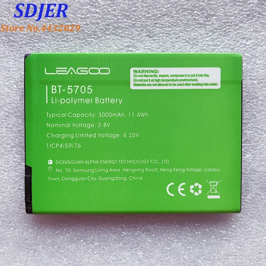 

100% New BT-5705 3000mAh Battery For LEAGOO M9 Pro M9Pro BT5705 Mobile Phone Smart Parts Bateria Batterie Baterij In Stock