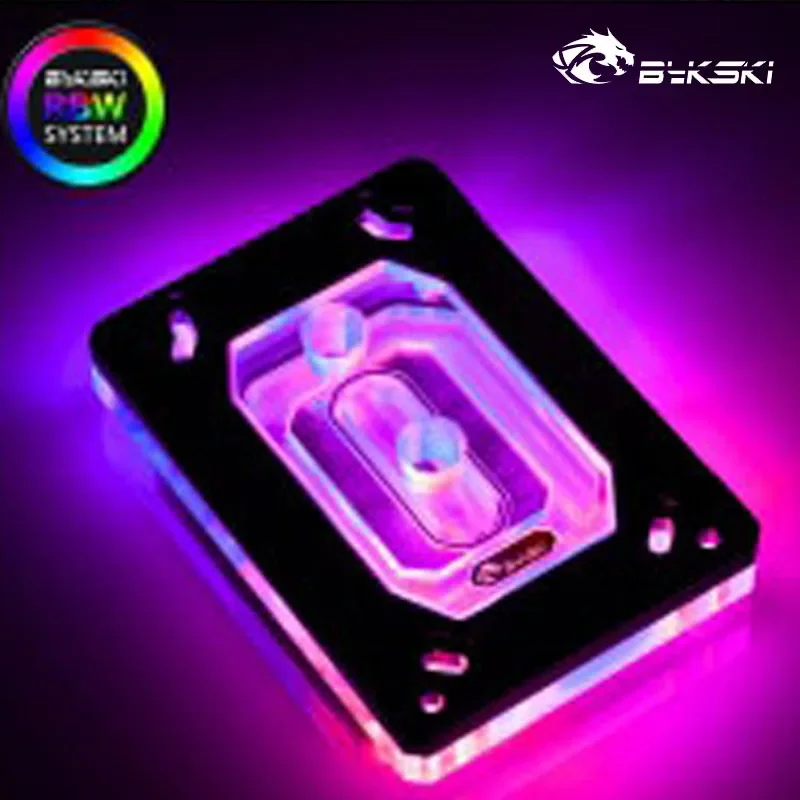 Bykski CPU-RAY-MC-M,AMD CPU Water Block For Ryzen 3600/3000/3/5/7X470,CPU Cooler,Processor Radiator,12V RGB/5V A-RGB/MB SYNC