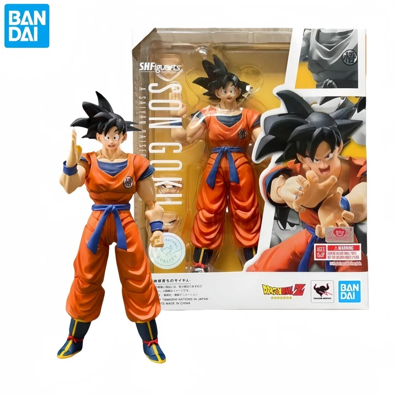 Hot Original In Stock Bandai Dragon Ball Z S.H. Figuarts A Saiyan Raised On Earth Shf Son Goku 2.0 Action Figure Model Toys Gift