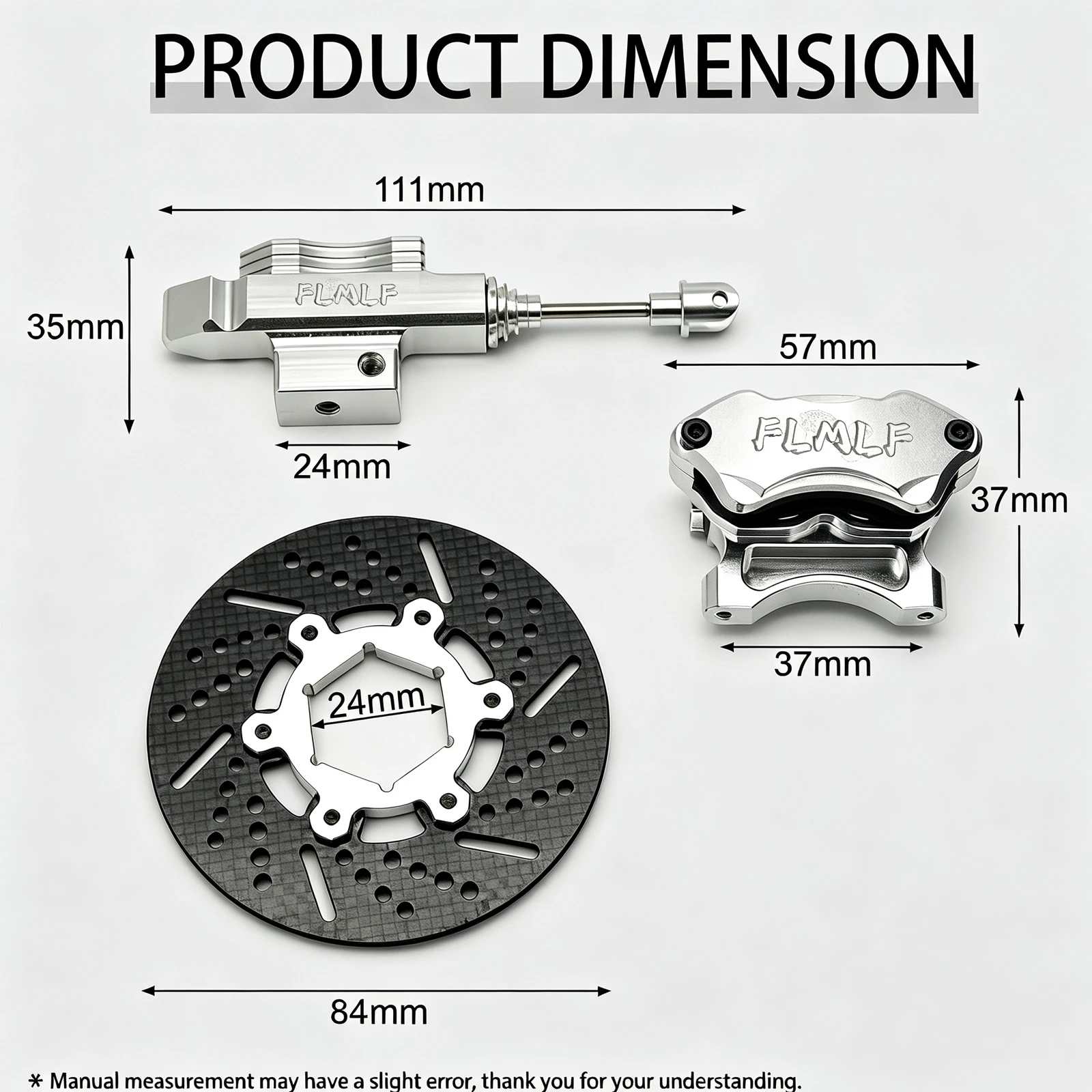 Front Hydraulic Disc Brake Kit or Accessories 1/5 RC for HPI Rovan Rofun KM Baja 5B 5T 5SC Buggy PARTS