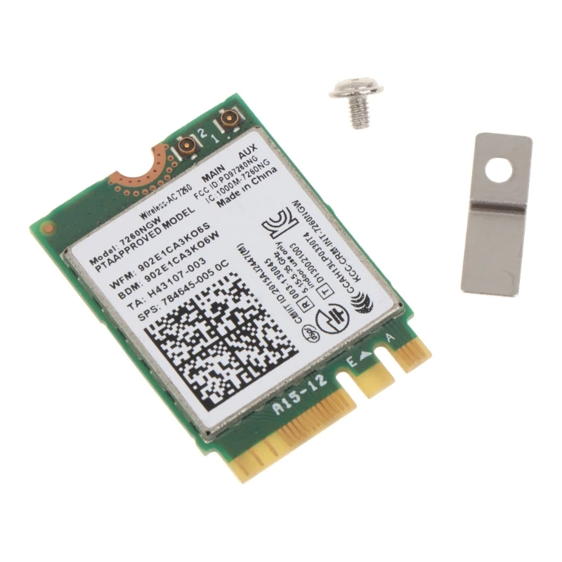 

2.4G NGFF Wifi Card 7260NGW DualBand Wireless-AC NetworkCard 2x2 802.11agn