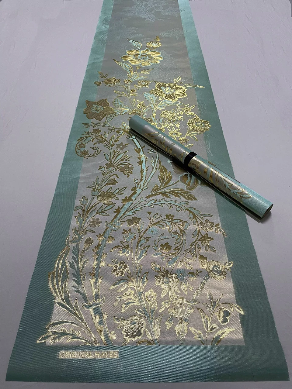 Luxuriöses Grandmaster Hayes Gele & Ipele Set 2-teilig, Nigerianischer Aso Ebi Sego Stoff für Afrikanische Kopfbedeckungen & Turbane, 48x210cm TX-6 – Detail 20
