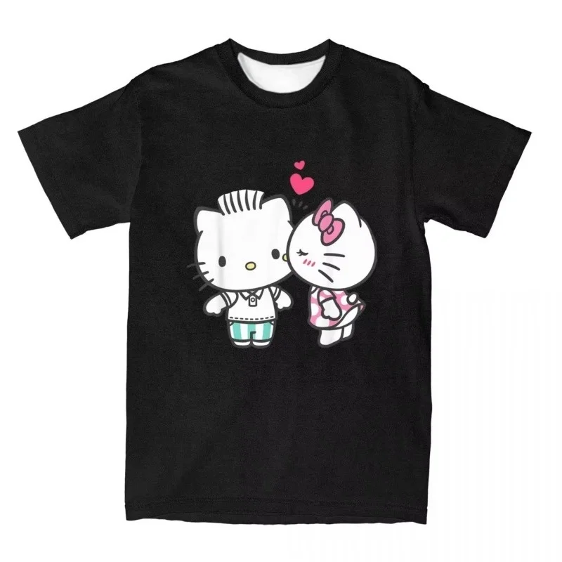 

Hello Kitty, женская футболка с принтом Dear Daniel Valentine, юмористическая рубашка, повседневная уличная одежда с круглым вырезом и короткими рукавами