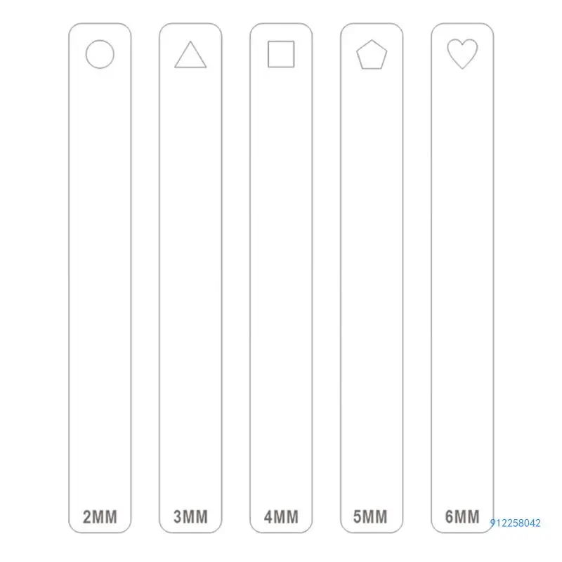 Acrylic Clay Thickness Ruler Clay Depth Guide Pottery Tools 2mm/3mm/4mm/5mm/6mm Drop shipping